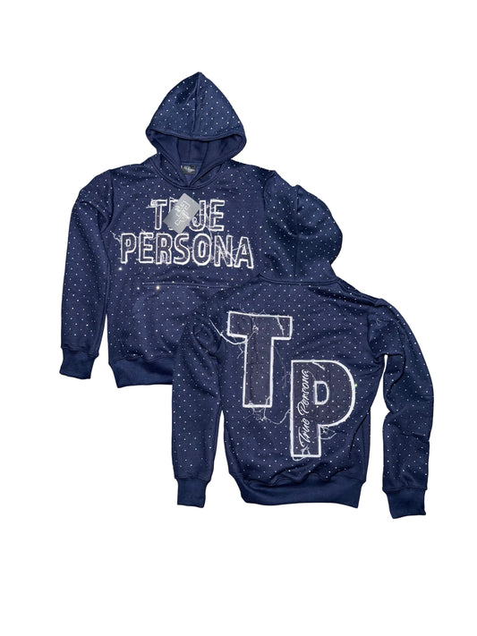 True Persona Rhinestone Hoodie