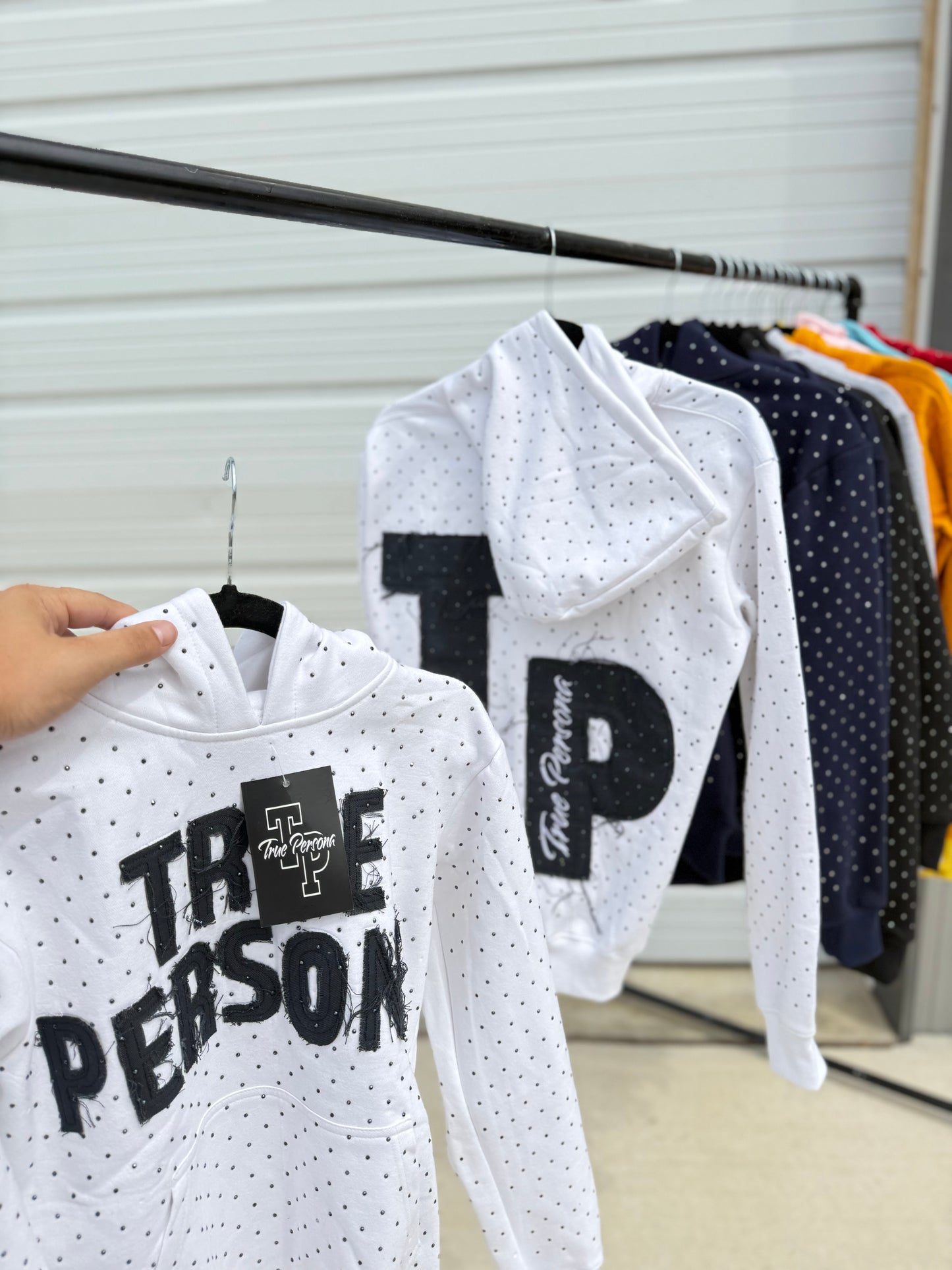 True Persona Rhinestone Hoodie