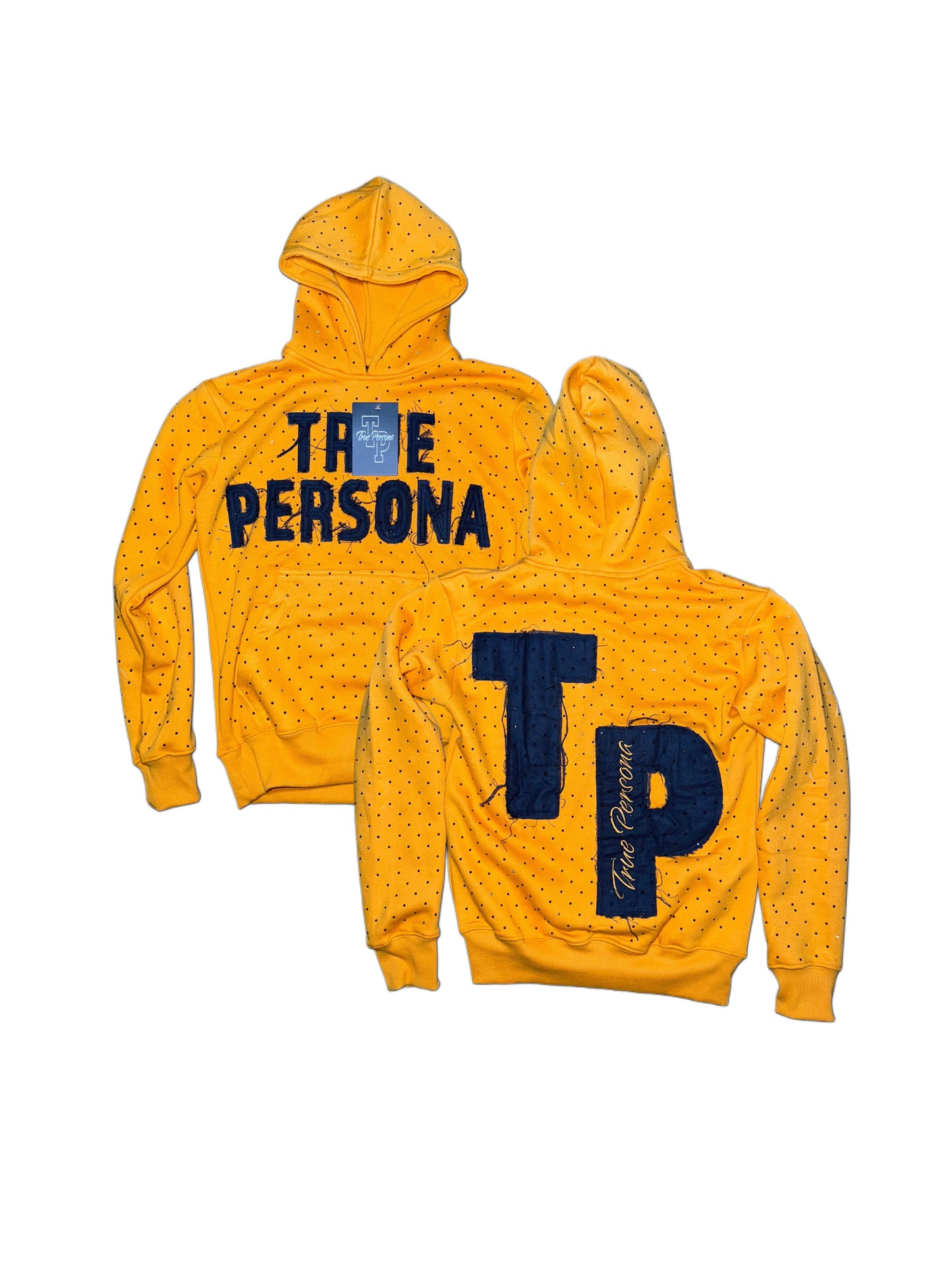 True Persona Rhinestone Hoodies