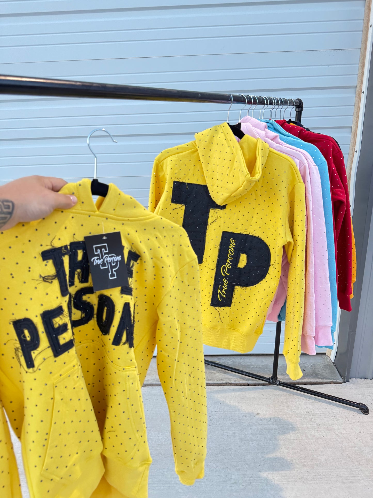 True Persona Rhinestone Hoodie