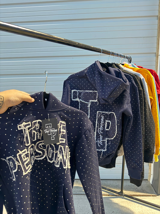True Persona Rhinestone Hoodie